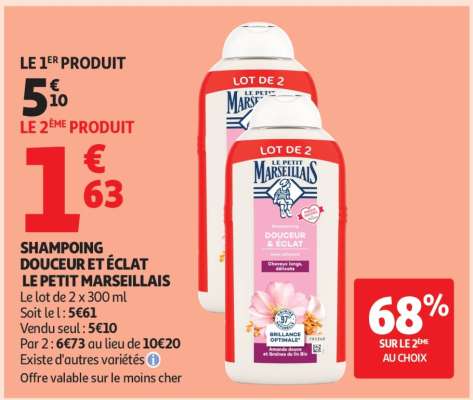 SHAMPOING DOUCEUR ET ÉCLAT LE PETIT MARSEILLAIS