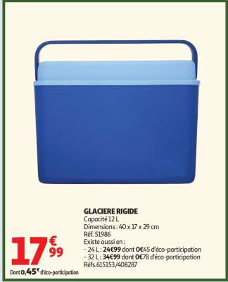 Glacière rigide