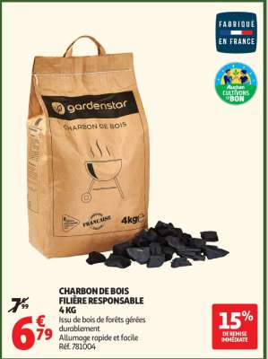 Charbon De Bois Filière Responsable 4 Kg