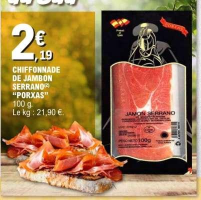 CHIFFONNADE DE JAMBON SERRANO "PORXAS"