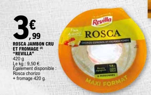 ROSCA JAMBON CRU ET FROMAGE “REVILLA”