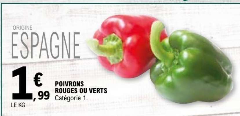 Poivrons rouges ou verts