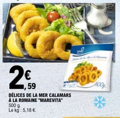 DÉLICES DE LA MER CALAMARS À LA ROMAINE "MAREVITA"