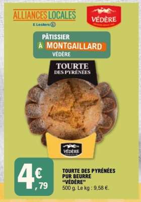 TOURTE DES PYRÉNÉES PUR BEURRE “VÉDÈRE”
