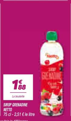 SIROP GRENADINE NETTO
