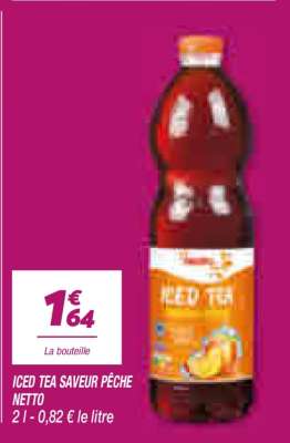 ICED TEA SAVEUR PÊCHE NETTO