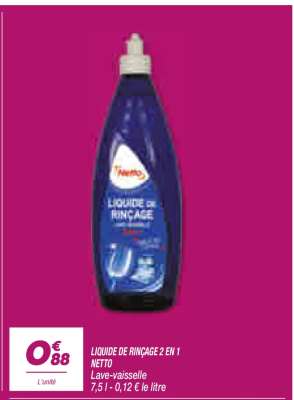 LIQUIDE DE RINÇAGE 2 EN 1 NETTO