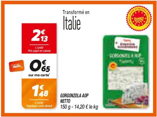 GORGONZOLA AOP NETTO