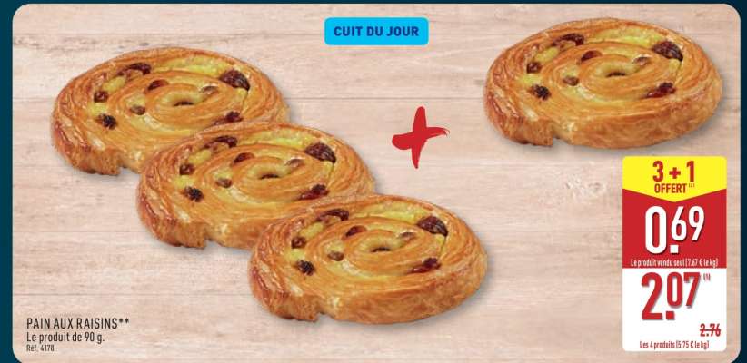 Pain aux raisins