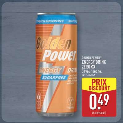 Golden Power Energy Drink Zéro