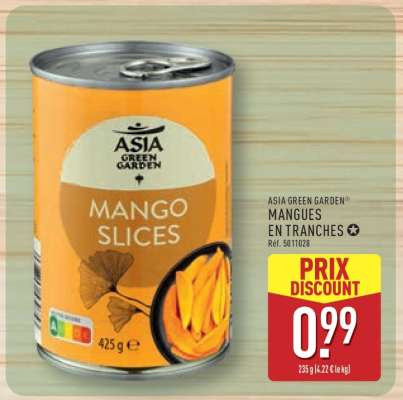 ASIA GREEN GARDEN MANGUES EN TRANCHES