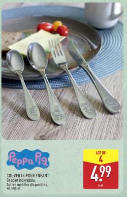 Peppa Pig Couverts pour enfant