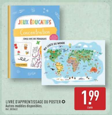 LIVRE D'APPRENTISSAGE OU POSTER