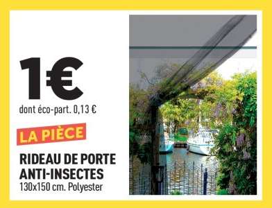 RIDEAU DE PORTE ANTI-INSECTES