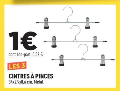 CINTRES À PINCES