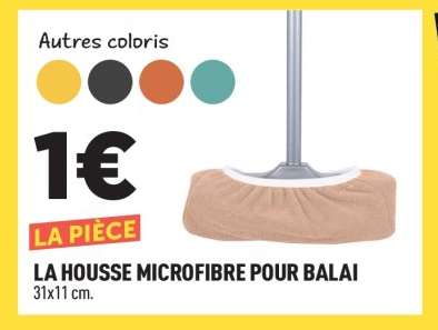 LA HOUSSE MICROFIBRE POUR BALAI
