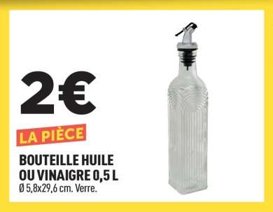 BOUTEILLE HUILE OU VINAIGRE 0,5 L