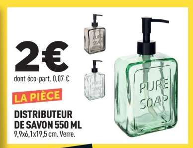 DISTRIBUTEUR DE SAVON 550 ML