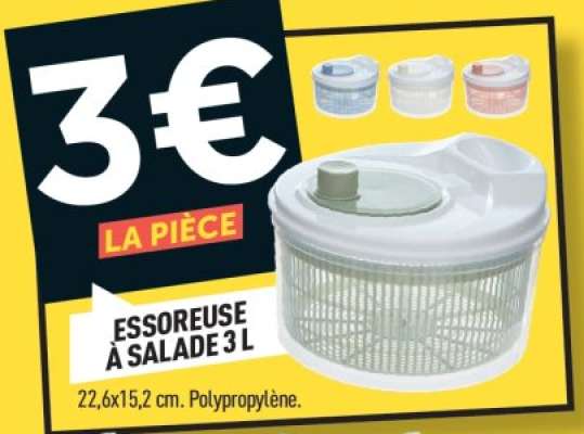 ESSOREUSE À SALADE 3 L