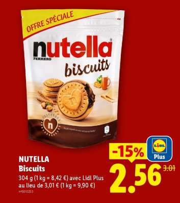 NUTELLA BISCUITS