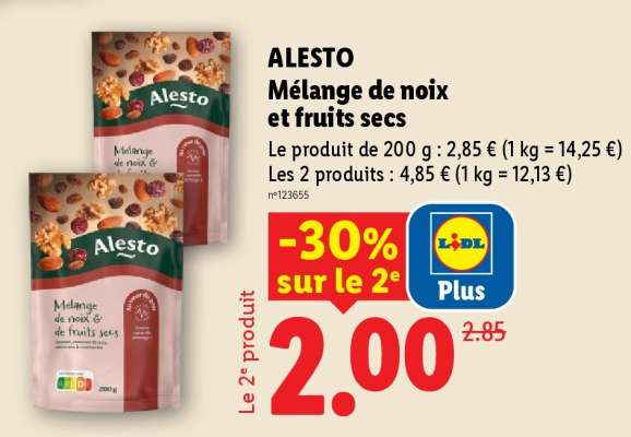 ALESTO Mélange de noix et fruits secs