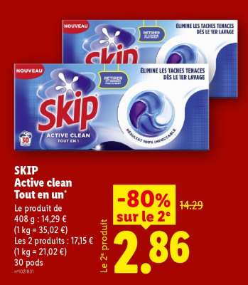 SKIP Active clean Tout en un