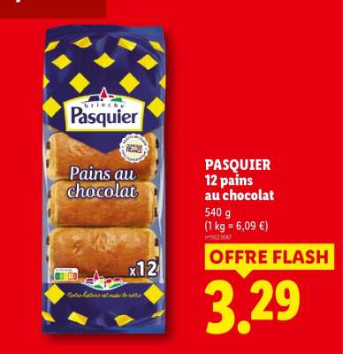 PASQUIER 12 pains au chocolat