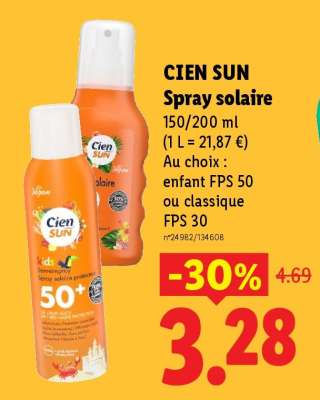 CIEN SUN Spray solaire