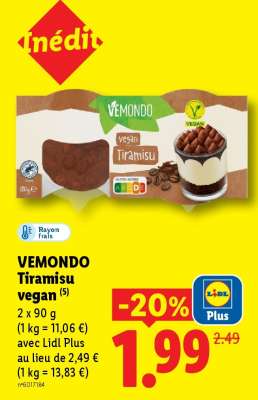 VEMONDO Tiramisu vegan