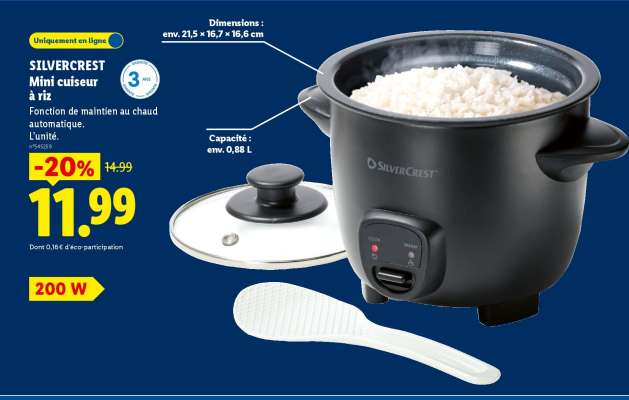 SILVERCREST Mini cuiseur à riz
