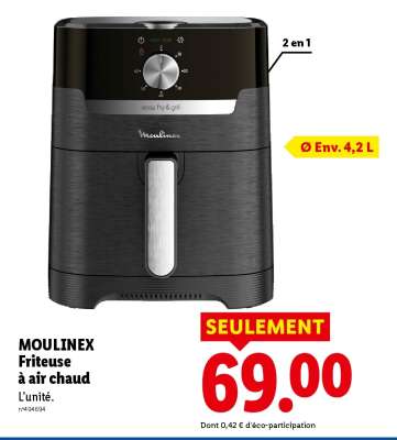 Moulinex Friteuse à Air Chaud