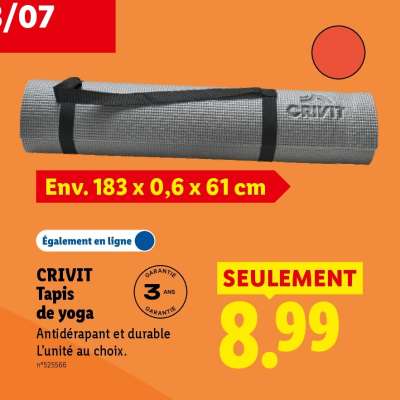 CRIVIT Tapis de yoga