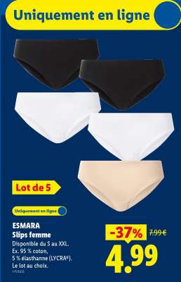 ESMARA Slips femme