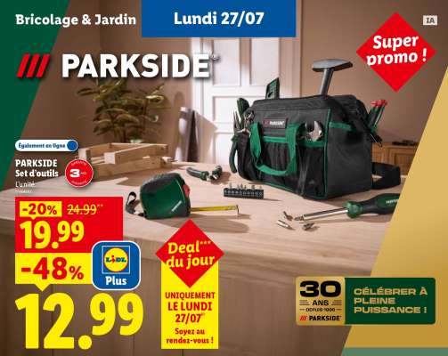 PARKSIDE Set d'outils