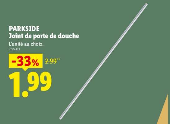PARKSIDE Joint de porte de douche