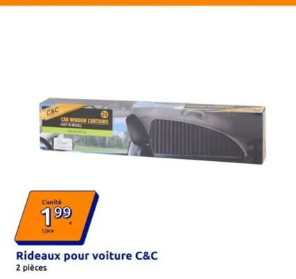 Rideaux pour voiture C&C