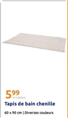 Tapis de bain chenille