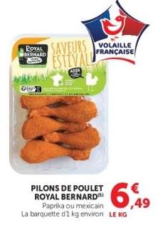 PILONS DE POULET ROYAL BERNARD