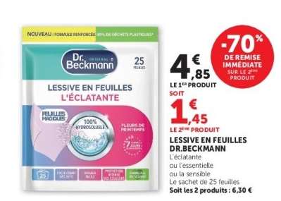 Lessive en feuilles DR BECKMANN