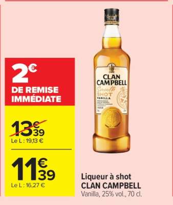 Liqueur à shot CLAN CAMPBELL