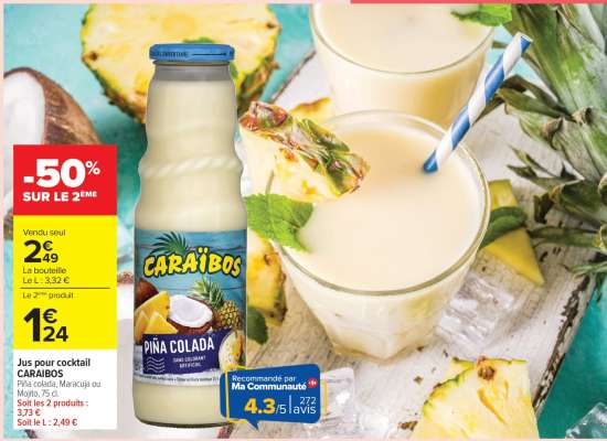 Jus pour cocktail CARAÏBOS