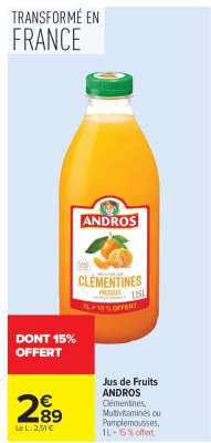 Jus de Fruits ANDROS