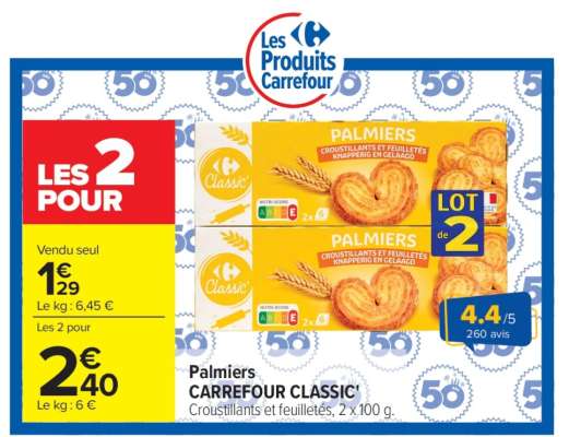 Palmiers CARREFOUR CLASSIC'