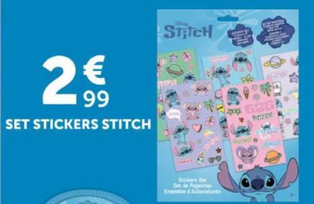 SET STICKERS STITCH