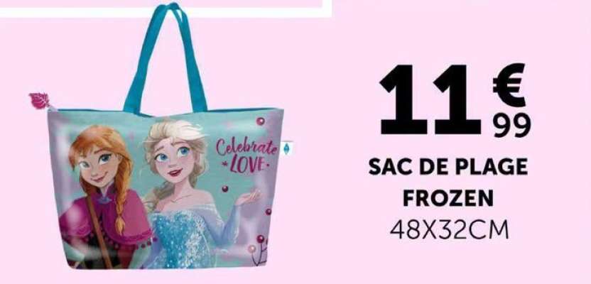 SAC DE PLAGE FROZEN