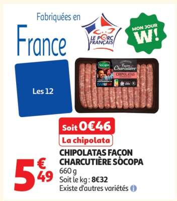 Chipolatas Façon Charcutière Socopa