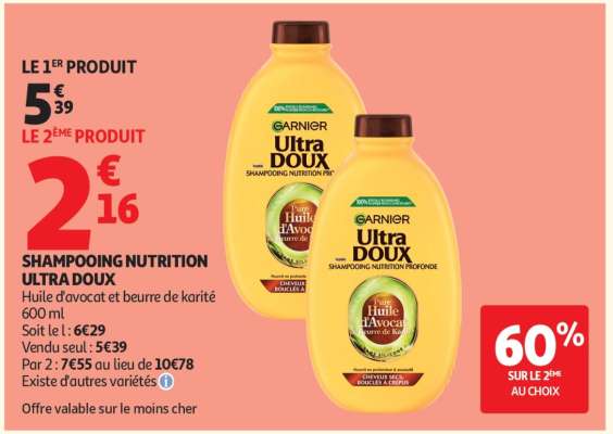 SHAMPOOING NUTRITION ULTRA DOUX