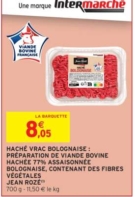 HACHÉ VRAC BOLOGNAISE