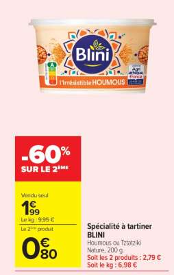 Spécialité à tartiner BLINI