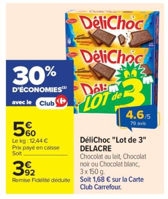 Délichoc "Lot de 3" DELACRE